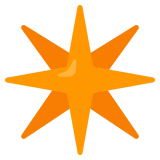 Estrella de ocho puntas - Noto Color Emoji