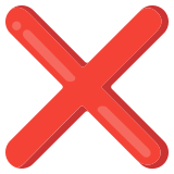 Marca de cruz - Noto Color Emoji