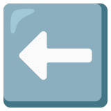 Flecha hacia la izquierda - Noto Color Emoji