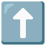 Flecha hacia arriba - Noto Color Emoji