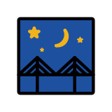 Puente de noche - OpenMoji