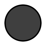 Luna nueva - OpenMoji