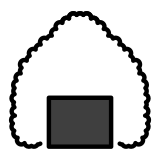 Bola de arroz - OpenMoji