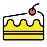 Trozo de tarta - OpenMoji