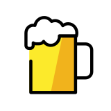 Jarra de cerveza - OpenMoji