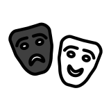 Máscaras de teatro - OpenMoji