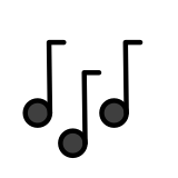 Notas musicales - OpenMoji