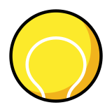 Pelota de tenis - OpenMoji