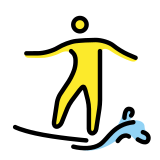 Persona haciendo surf - OpenMoji