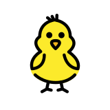 Pollito de frente - OpenMoji