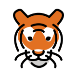 Cara de tigre - OpenMoji