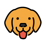 Cara de perro - OpenMoji