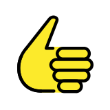 Pulgar hacia arriba - OpenMoji