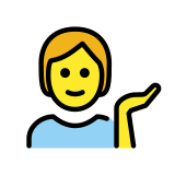 Persona de mostrador de información - OpenMoji