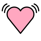 Corazón latiendo - OpenMoji