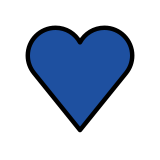 Corazón azul - OpenMoji