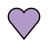 Corazón morado - OpenMoji