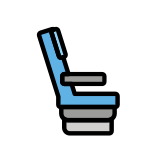 Asiento de transporte - OpenMoji