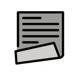 Página doblada - OpenMoji