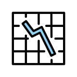 Gráfica de evolución descendente - OpenMoji