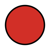 Círculo rojo - OpenMoji
