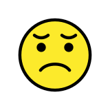 Cara decepcionada - OpenMoji
