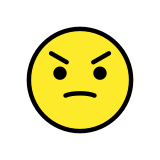 Cara enfadada - OpenMoji
