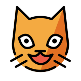 Gato sonriendo - OpenMoji
