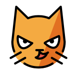 Gato haciendo una mueca - OpenMoji