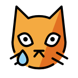 Gato llorando - OpenMoji