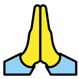 Manos en oración - OpenMoji