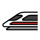 Tren de alta velocidad - OpenMoji