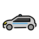 Coche de policía - OpenMoji