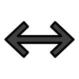 Flecha izquierda y derecha - OpenMoji