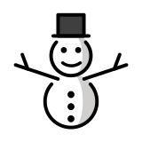 Muñeco de nieve - OpenMoji