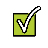 Botón de marca de verificación - OpenMoji