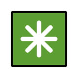 Asterisco de ocho puntas - OpenMoji