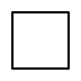 Cuadrado blanco grande - OpenMoji