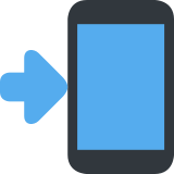 Móvil con una flecha - Twitter / X