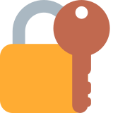Candado cerrado y llave - Twitter / X
