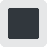 Botón cuadrado con borde blanco - Twitter / X