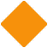 Rombo naranja grande - Twitter / X