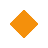 Rombo naranja pequeño - Twitter / X