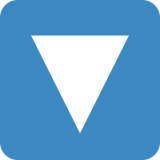 Triángulo hacia abajo - Twitter / X