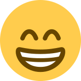 Cara radiante con ojos sonrientes - Twitter / X