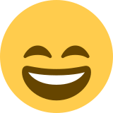 Cara sonriendo con ojos sonrientes - Twitter / X