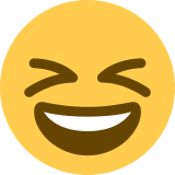 Cara sonriendo con los ojos cerrados - Twitter / X