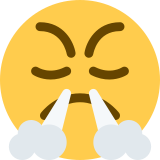 Cara resoplando - Twitter / X