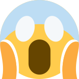 Cara gritando de miedo - Twitter / X