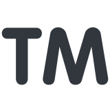 Símbolo de marca comercial - Twitter / X